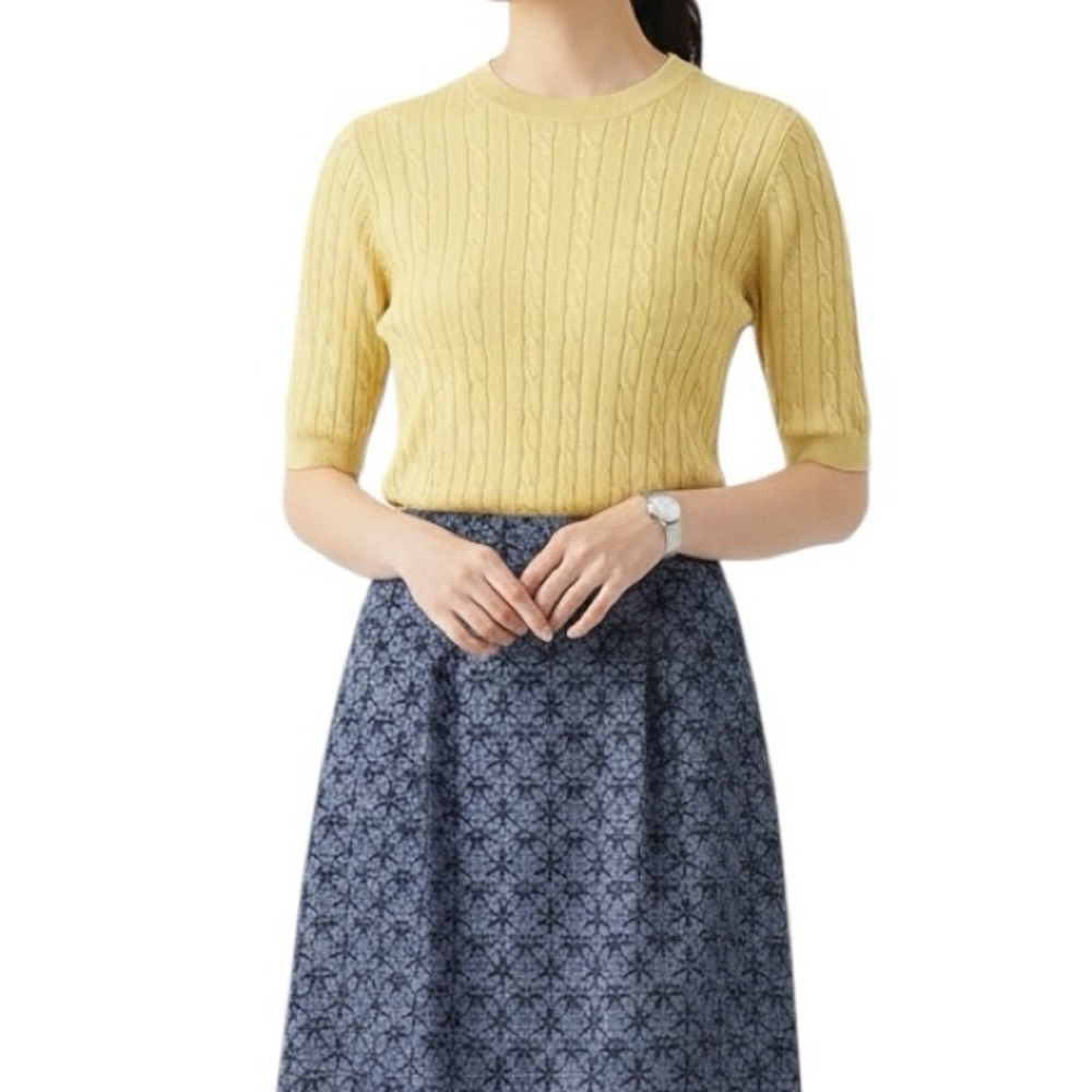 Yellow Knit Top
